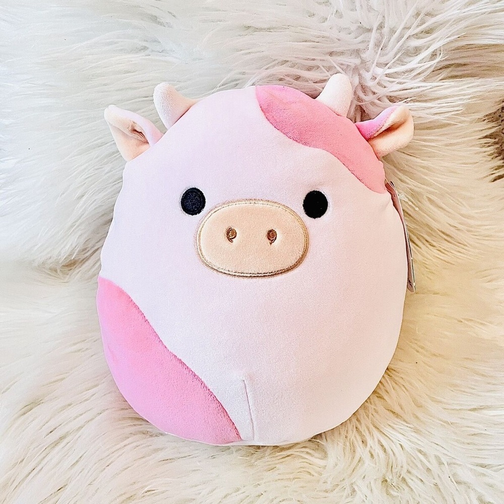NWT 🐮 Squishmallow 8” Reshma Pink Cow Boxlunch Exclusive